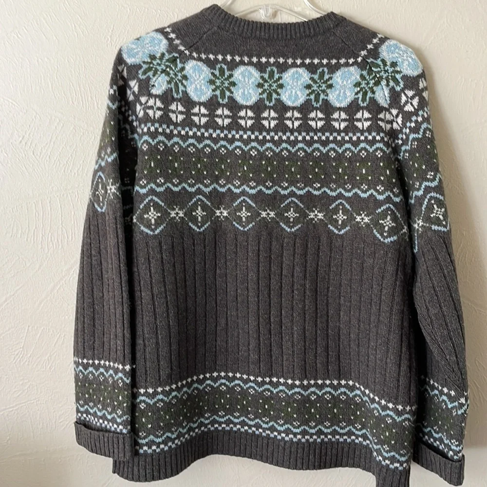 Field Gear Shetland Wool zip up cardigan size small long sleeves, dry clean